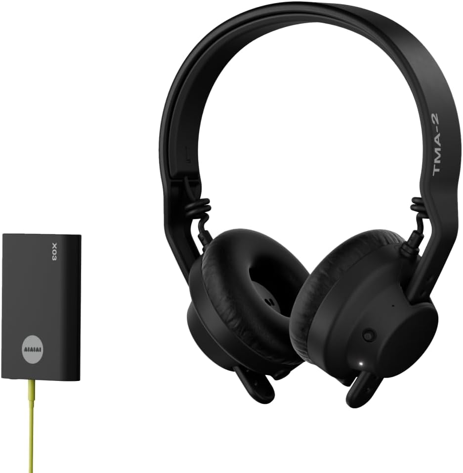 Aiaiai TMA-2 DJ Wireless - Professional Wireless DJ Headphones with Ultra-Low Latency Audio, 20+ Hours of Playback, Durable Lightweight Design, High Isolation Ear Pads and Added Bluetooth.