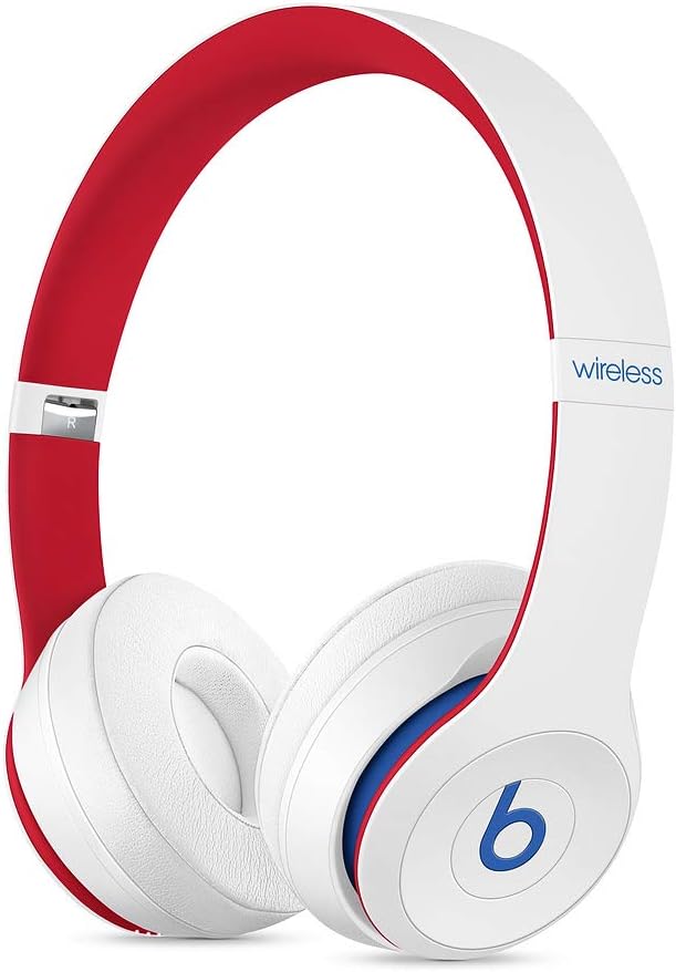 Beats Solo3 Wireless On-Ear Headphones - Apple W1 Headphone Chip, Class 1 Bluetooth, 40 Hours of Listening Time, Built-in Microphone - Club White (Latest Model)
