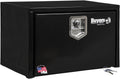 Buyers Products 1703322 Black Steel Underbody Truck Tool Box – 15 x 13 x 24 Inch - Truck Bed & Underbelly RV Storage Box, Locking T-Latch, Weather-Resistant, Heavy-Duty Flatbed Job Box, Made in USA