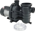 FibroPool 0.2 HP Above Ground Pool Pump 2520 GPH - 1.25' & 1.5' Hose Adapters & PTFE Tape - Clear Lid Strainer - Energy Efficient