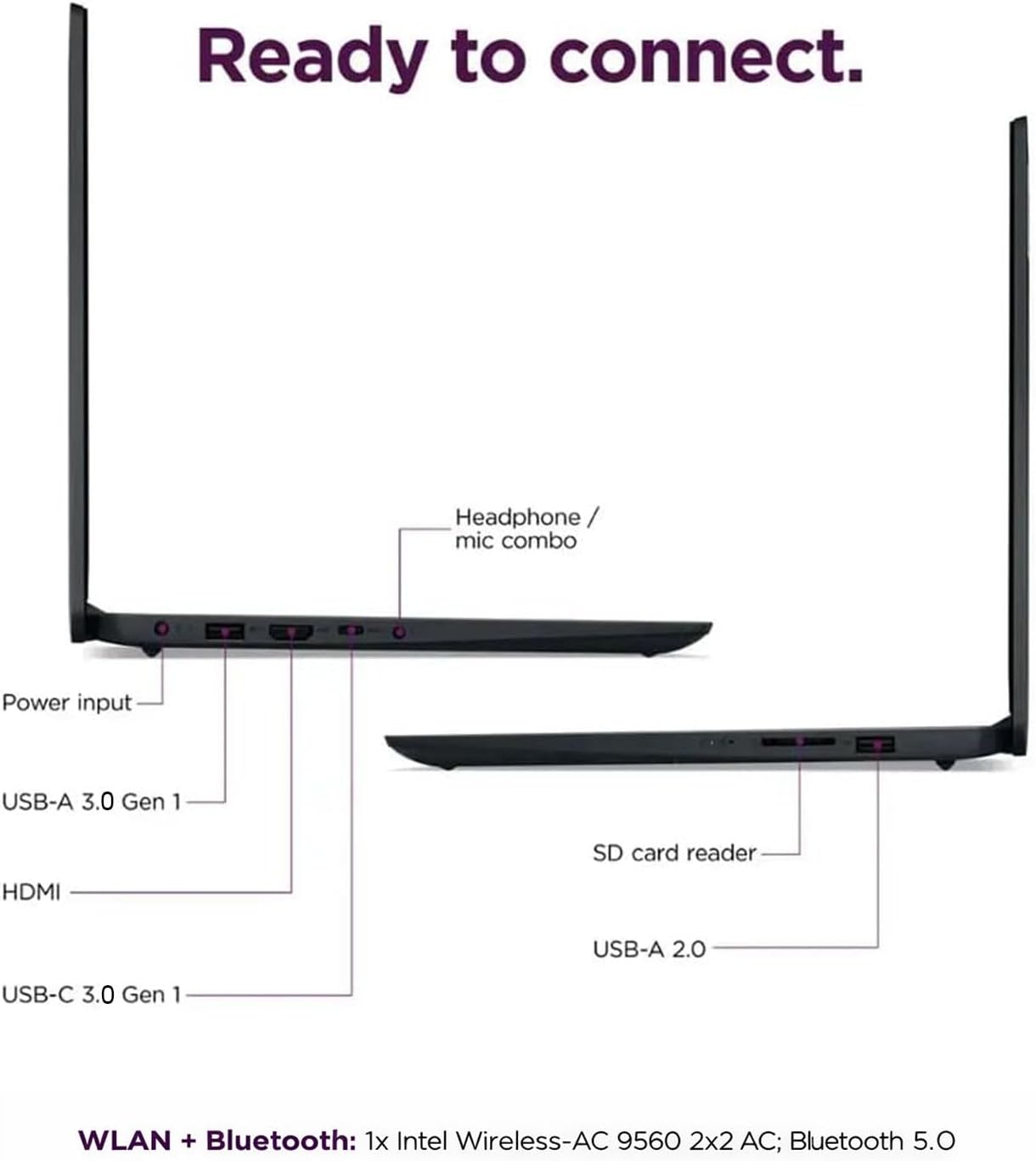 Lenovo IdeaPad 3 14' FHD Laptop | Intel Core i3 Processor | Windows 11 | 36GB DDR4 RAM | 2TB PCIe SSD | HDMI & SD Card Reader | Webcam w/Privacy Shutter | Perfect for Students, Work & Everyday Use