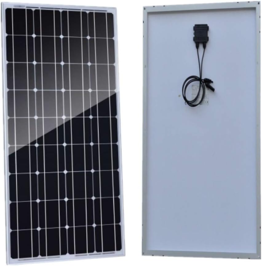 1.4Kw Wind Solar Power: 10pcs 100W Mono Solar Panels & 400W Wind Turbine Generator & 2000W 24V Off Grid Inverter & Cable Connector Home Boat RV
