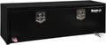 Buyers Products 1703328 Black Steel Underbody Truck Tool Box – 15 x 13 x 48 Inch - Truck Bed & Underbelly RV Storage Box, Locking T-Latch, Weather-Resistant, Heavy-Duty Flatbed Job Box, Made in USA