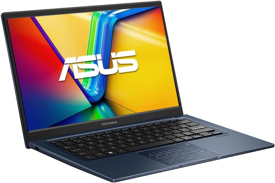 ASUS 2026 Laptop | Vivobook 14 | 14' 1920 x 1080 | Intel-10 Core i5-1334U | Intel Iris Xe Graphics | 16GB DDR4 | 512GB SSD | Windows 11 Pro | Wi-Fi 5 - Bluetooth 5-720p HD Camera - Quiet Blue