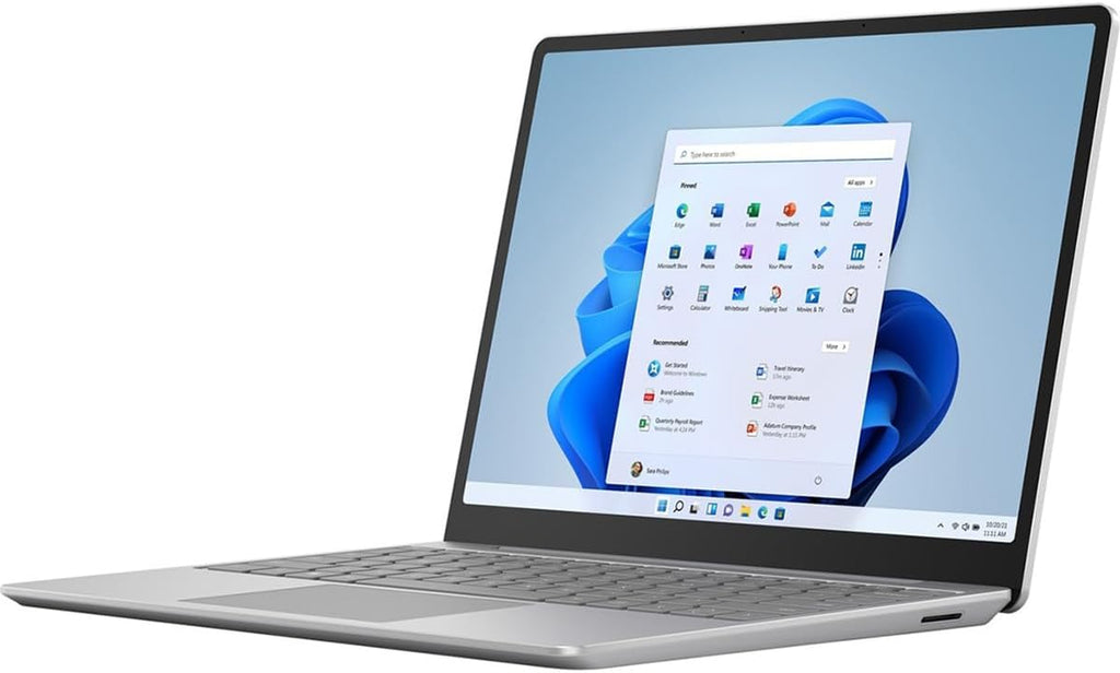 Microsoft Surface Laptop Go 2 12.4' Touchscreen, Intel Core i5-1135G7 2.4GHz, 16GB RAM, 256GB SSD, Windows 11 Home, Platinum (Renewed)
