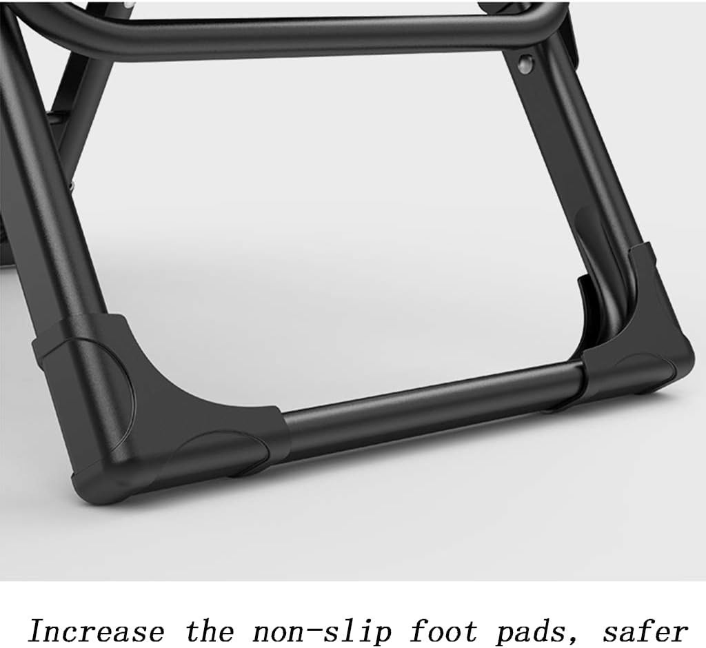 Portable Folding Deck Chair, Office nap Rocking Chair for Indoor/Outdoor/Balcony/Garden/Fishing