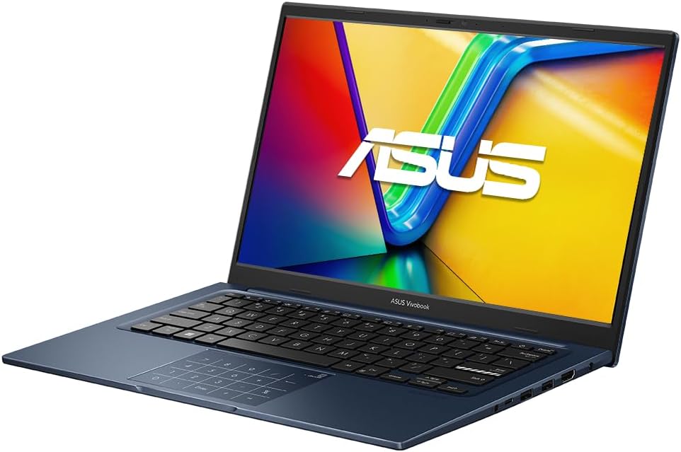 ASUS 2026 Laptop | Vivobook 14 | 14' 1920 x 1080 | Intel-10 Core i5-1334U | Intel Iris Xe Graphics | 16GB DDR4 | 512GB SSD | Windows 11 Pro | Wi-Fi 5 - Bluetooth 5-720p HD Camera - Quiet Blue