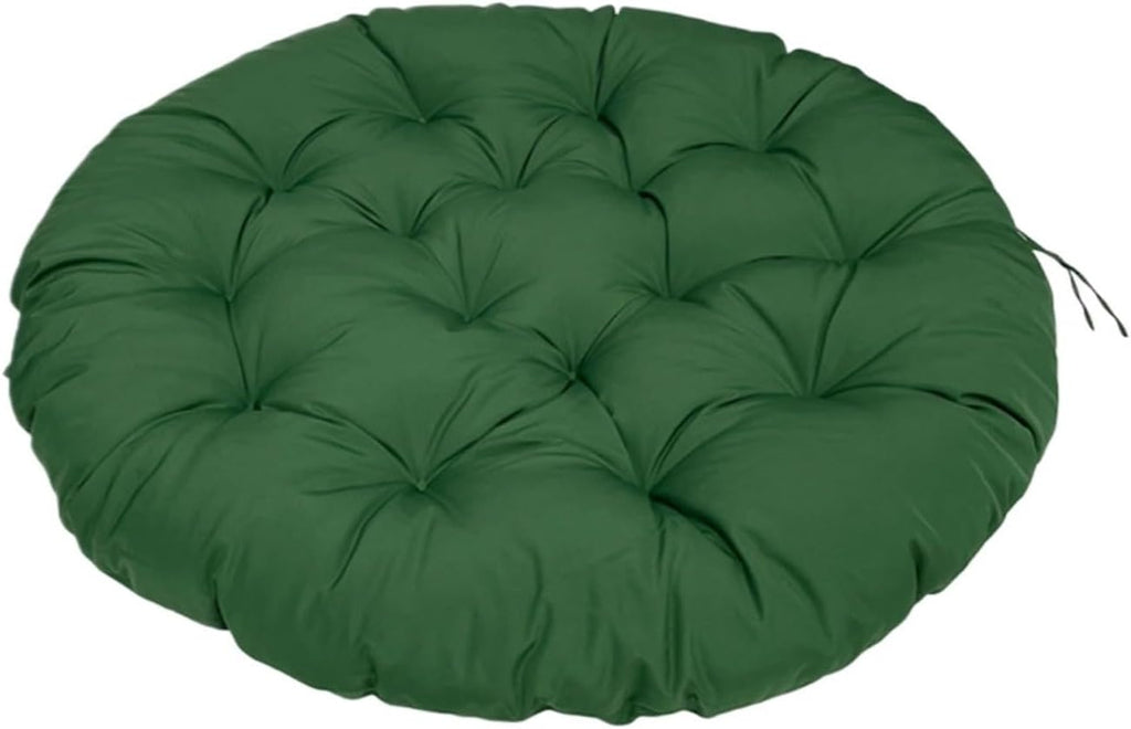 Indoor Outdoor Papasan Chair Cushion, Bucket & Moon Comfy Round Cushion, Tufted Wicker Hanging Egg Chair Cushion for Garden, Living Room, Bedroom