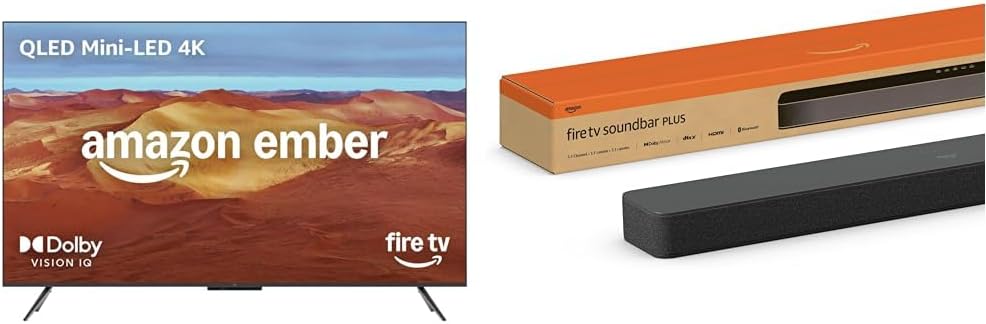 Amazon Ember 65' Mini-LED Series with Fire TV Soundbar Plus