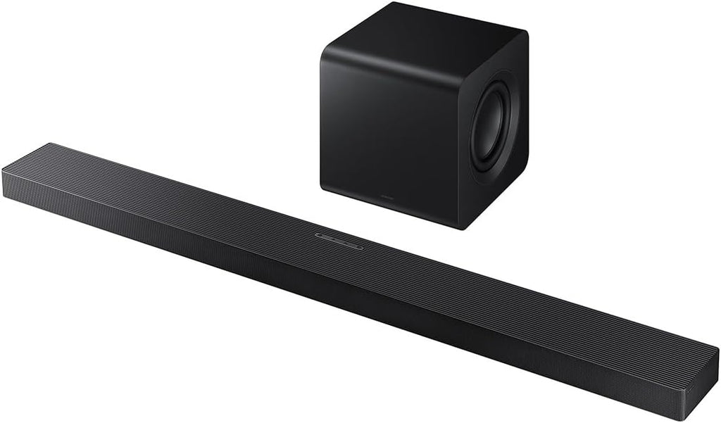 Samsung QN65LS03FAFXZA 65 Inch The Frame QLED 4K Art Mode Vision AI Smart TV with a HW-QS700F 3.1.2 Ch Dolby Atmos Soundbar and Subwoofer (2025)