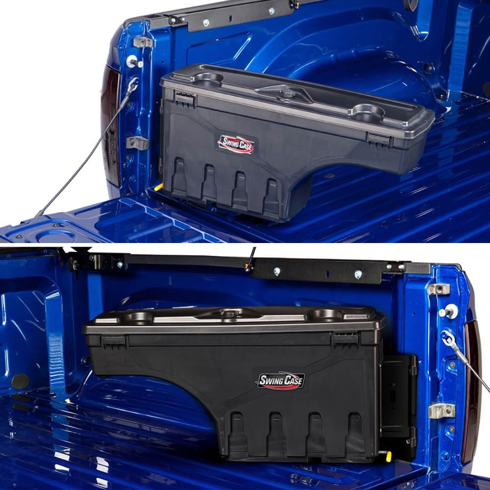 UnderCover SwingCase Truck Bed Storage Box | SC203D | Fits 2015 - 2020 Ford F-150 Drivers Side, Black