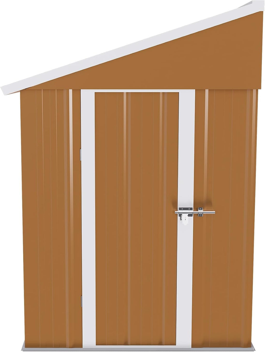 Montary 8X4 FT Outdoor Storage Shed with Windows, Lockable Door & Ventilation - Weatherproof Metal Garden Shed, Outdoor Tool Storage House for Backyard, Lawn, Patio,Yard