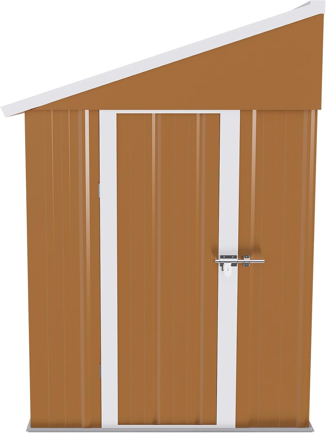 Montary 8X4 FT Outdoor Storage Shed with Windows, Lockable Door & Ventilation - Weatherproof Metal Garden Shed, Outdoor Tool Storage House for Backyard, Lawn, Patio,Yard