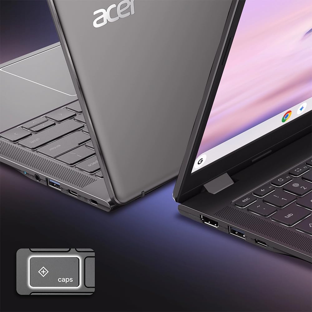 Acer Chromebook Plus 514 Laptop (14' FHD+ Touchscreen, Intel 8-Core i3-N355, 8GB RAM, 512GB SSD) Education, K12, Students & Business, 1080p Webcam, Backlit, Lightweight, Long Battery Life, Chrome OS