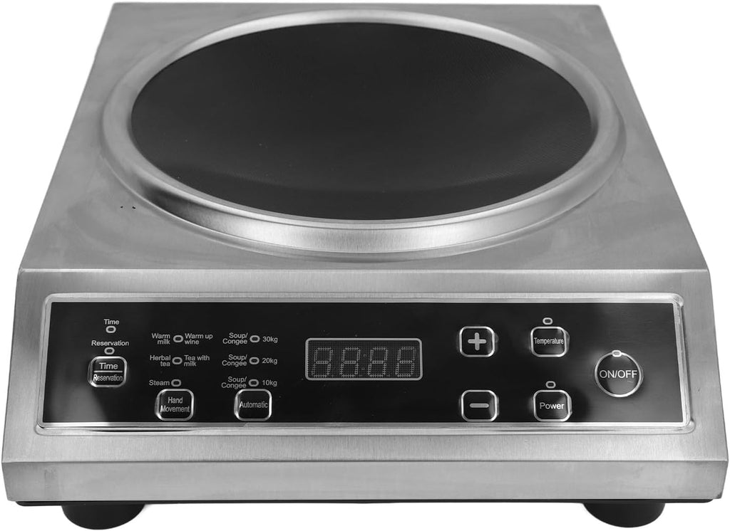 3500W Portable Induction Cooktop Concave Design Induction Hot Plate Countertop Burner with Sensor Touch Panel for Cooking (US Plug 110V)