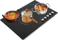 Electric Cooktop 3 Burners, Built in Radiant Electric Stove Top,2600W Cooktop Stovetop with Sensor Touch Control&Timer,Temperature,9 Heating Level,110V (4 Burners)