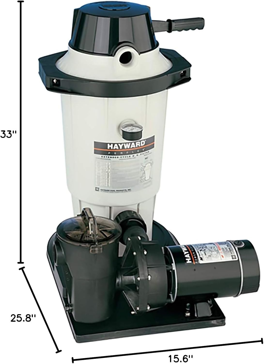 Hayward W3EC50C93S Perflex1.5 HP Diatomaceous Earth Filter Pump System for Above-Ground Pools