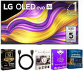 LG 65 Inch Class G5 Series 4K OLED evo AI Smart TV with HDMI Cable + 12 Month CPS Warranty + Streaming Bundle – Dolby Vision, 120Hz Refresh Rate, Wi-Fi 6, Alexa Built-in