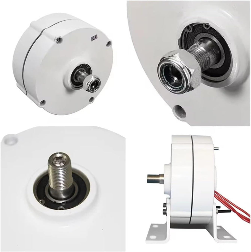 Low Speed Wind Turbine Generator 3000W 4000W 5000W 6000W 12V 24V 48V 3 Phase Magnet Generator AC Alt Penartors for Wind Turbine DIY Low Starting Speed for Home(Double Shaft,24V_4000W)