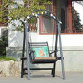 Balcony Hanging Basket Hanging Chair, Courtyard Garden Outdoor Single Wrought Iron Swing Chair, Indoor Adult Rocking Chair, Goos Gifts
