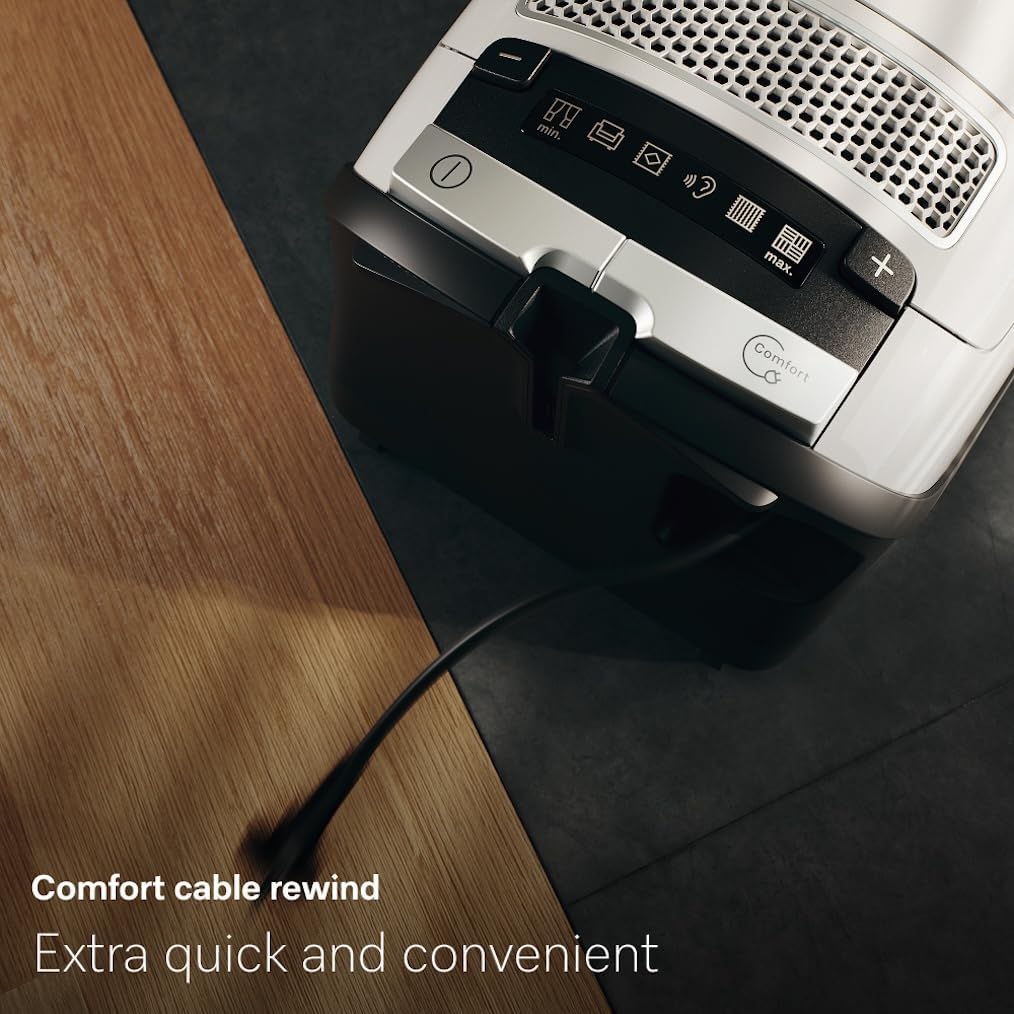 Miele Complete C3 Limited Edition Bagged Canister Vacuum Cleaner with AirClean System, AllTeQ Universal Floorhead, and Parquet Twister Floorbrush, in Tayberry Red