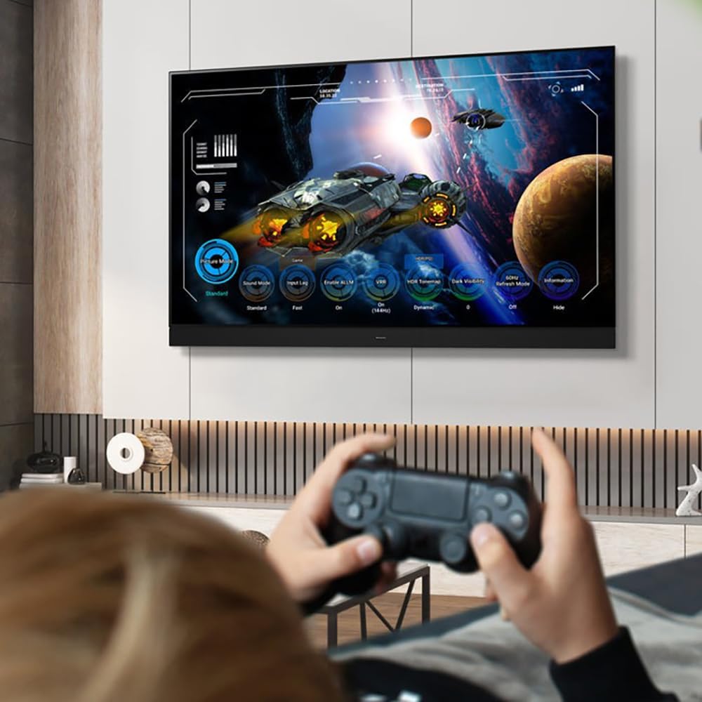 Panasonic TV-65Z95AP Z95 65-inch OLED 4K UHD Smart Fire TV 2024 Bundle with WN10 Neck Speaker, 4 YR CPS Enhanced Protection, 2X HDMI Cable & Deco Gear Complete Home Theater Beginner's Guidebook