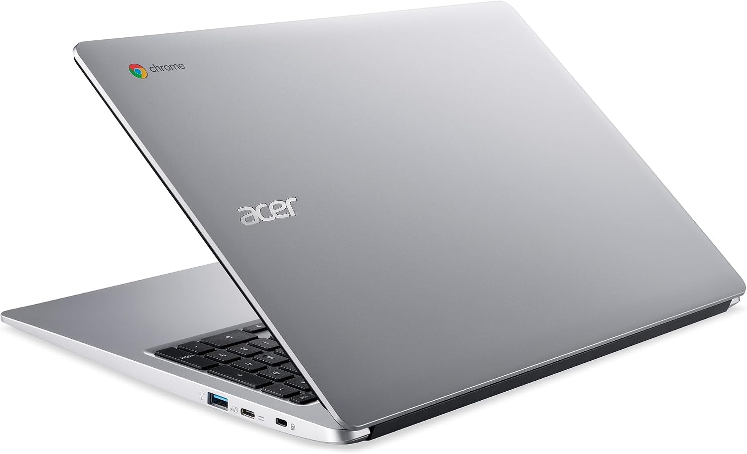 acer Chromebook 315 CB315-3H-C19A Laptop Intel Celeron N4000 15.6 HD (1366 x 768) Display | 4GB LPDDR4 | 64GB eMMC | Intel Wireless 802.11ac Gigabit Wi-Fi | Chrome OS | Sleeve | Pure Silver
