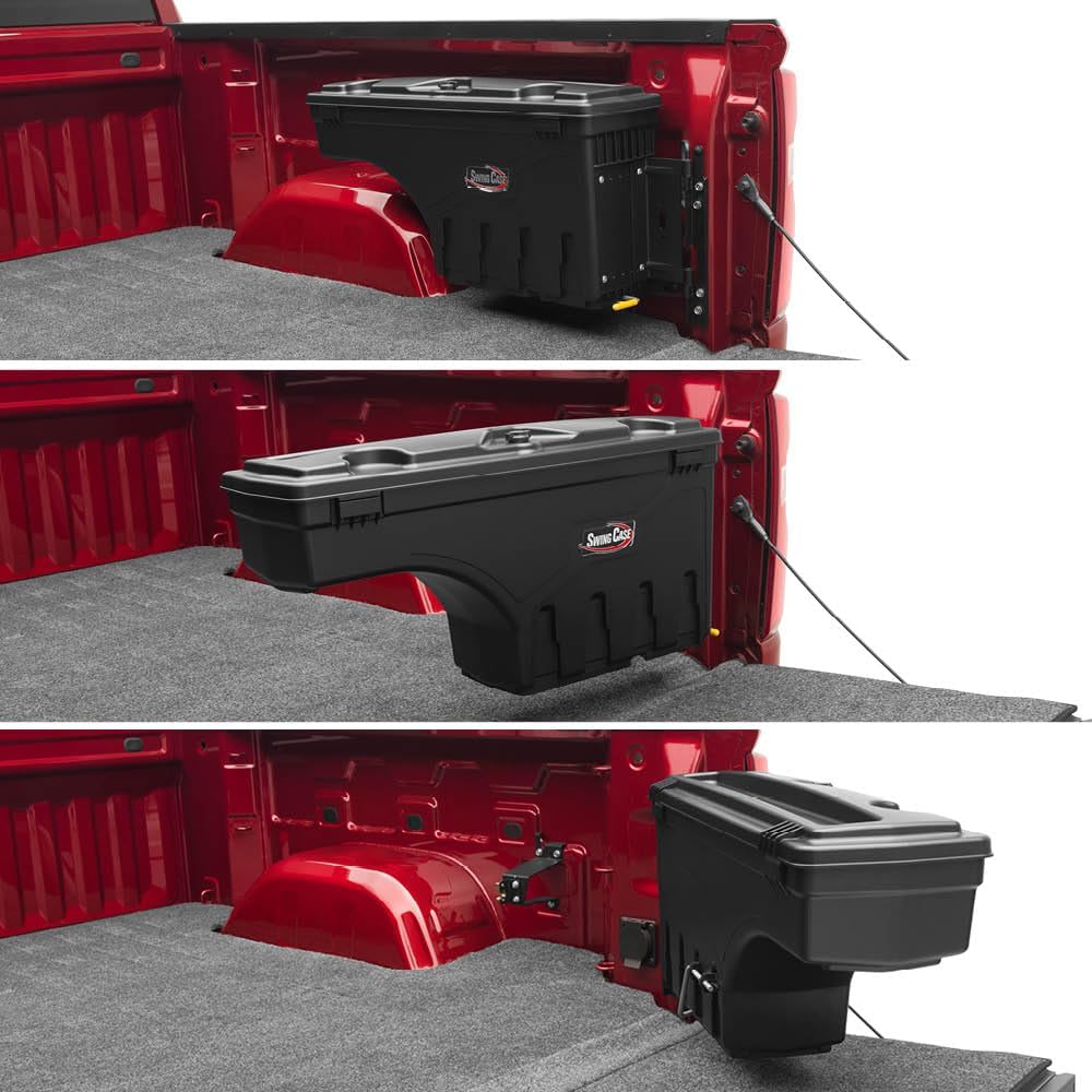RealTruck UnderCover SwingCase Truck Bed Storage Box | SC203P | Fits 2015 - 2025 Ford F-150 Passenger Side (Includes Lightning)