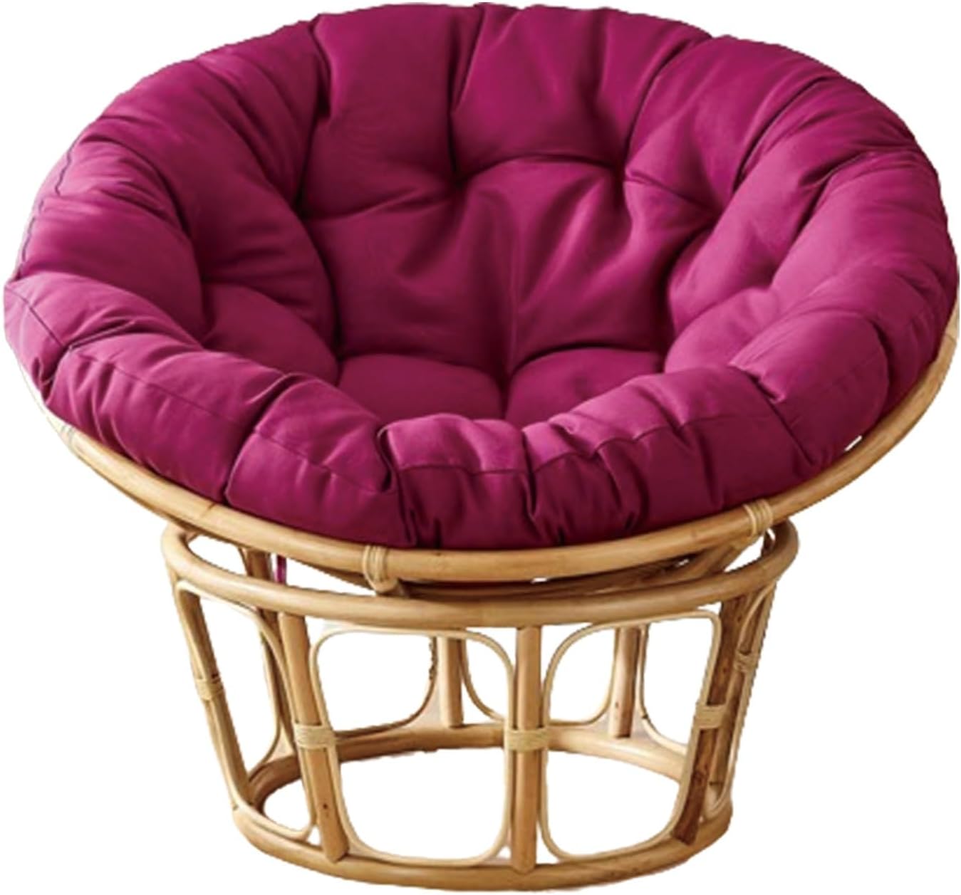 Indoor Outdoor Waterproof Papasan Chair Cushion Egg Chair Cushion Hanging Chair Cushion Patio Chair Mat for Rocking Chair Seats(Purple,170 * 120cm)