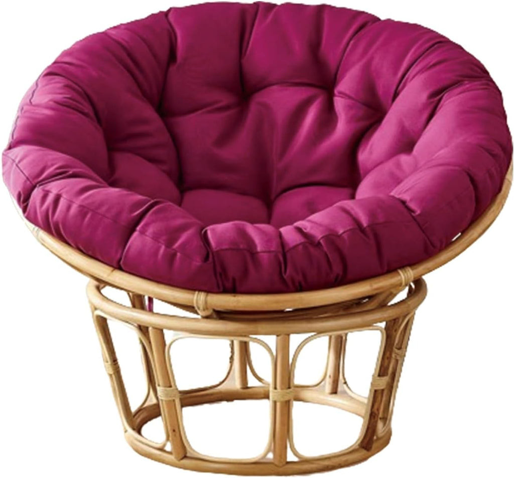 Indoor Outdoor Waterproof Papasan Chair Cushion Egg Chair Cushion Hanging Chair Cushion Patio Chair Mat for Rocking Chair Seats(Purple,140 * 140cm)