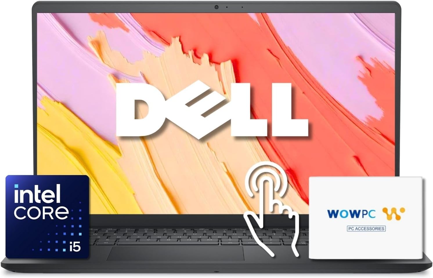 Dell Inspiron 15.6' 2K Touchscreen Business Laptop, 13th Gen Intel Core i5 (Beat i7-1250U), 12GB RAM, 768GB Storage (256GB PCIe SSD + 512GB External), Windows 11, w/WOWPC Bundle