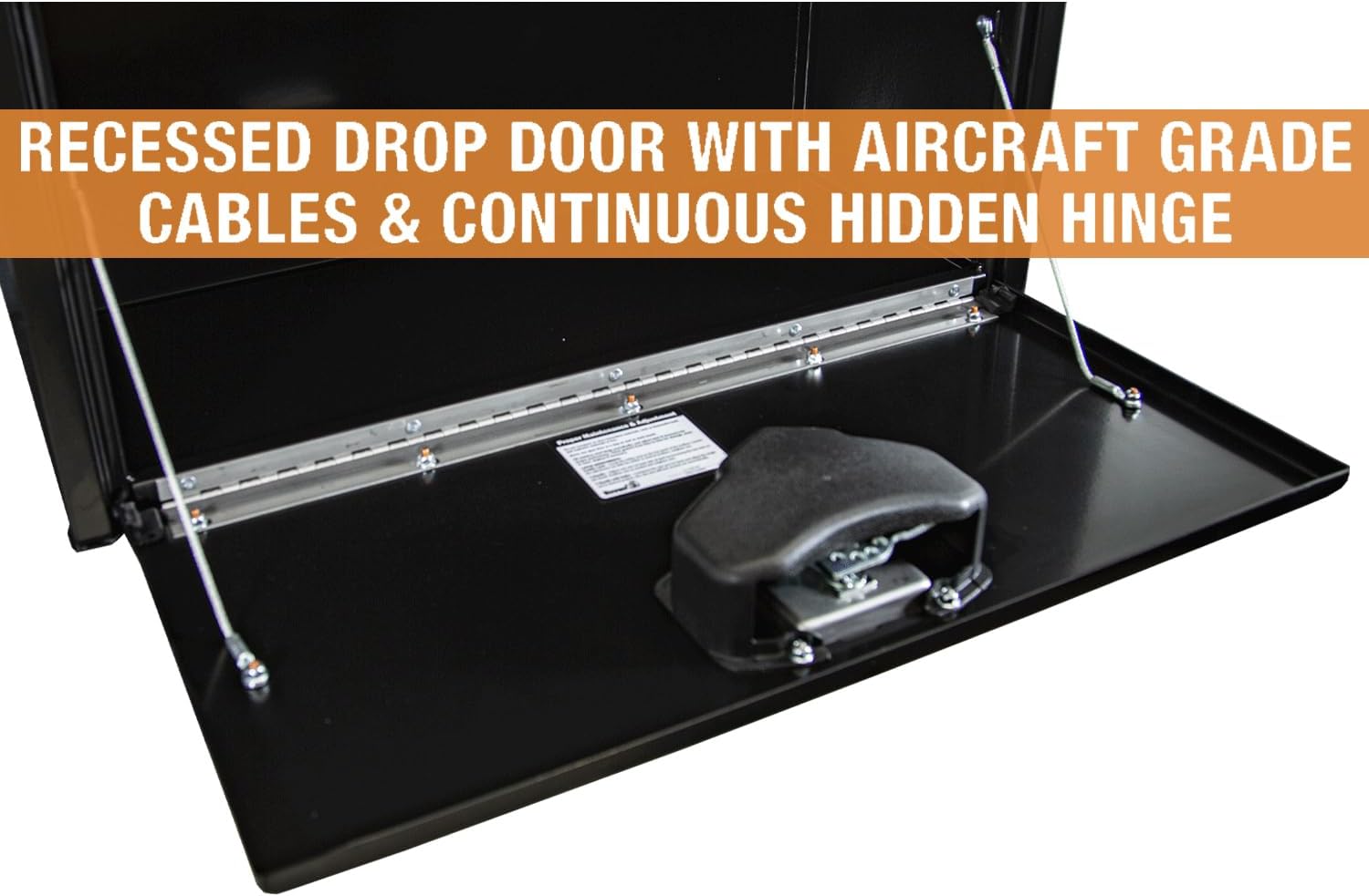 Buyers Products 1703324 Black Steel Underbody Truck Tool Box – 15 x 30 x 30 Inch - Truck Bed & Underbelly RV Storage Box, Locking T-Latch, Weather-Resistant, Heavy-Duty Flatbed Job Box, Made in USA