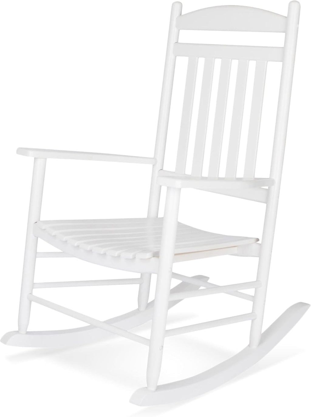 Shine Company 4331WT-142 Maine Outdoor Patio Rocking Chair, Classic White
