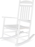 Shine Company 4331WT-142 Maine Outdoor Patio Rocking Chair, Classic White
