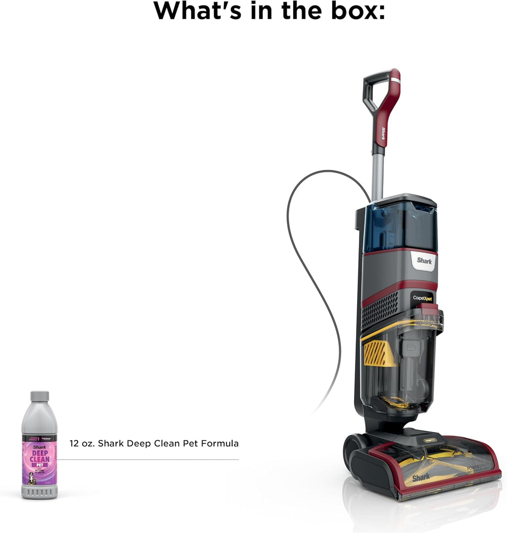 Shark CarpetXpert HairPro | Upright Carpet & Area Rug Cleaner | Carpet Shampooer | Perfect for Pets, Hair Pickup & Tough Odor Removal | Magenta | EX221BRN