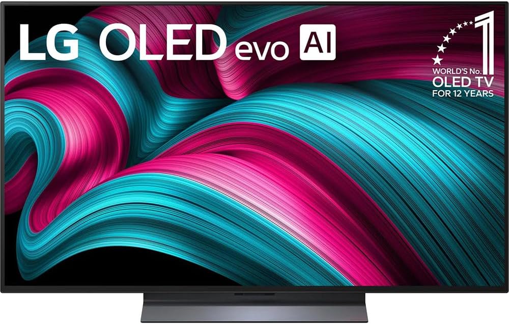 LG OLED48C5PUA 48 Inch Class C5 Series OLED evo 4K UHD Smart webOS TV 2025 (Renewed) Bundle with Deco Gear 6FT HDMI 2.0 Cable and CPS Exclusive 26 Month Protection Pack (BEACH-CPS-26M1500)