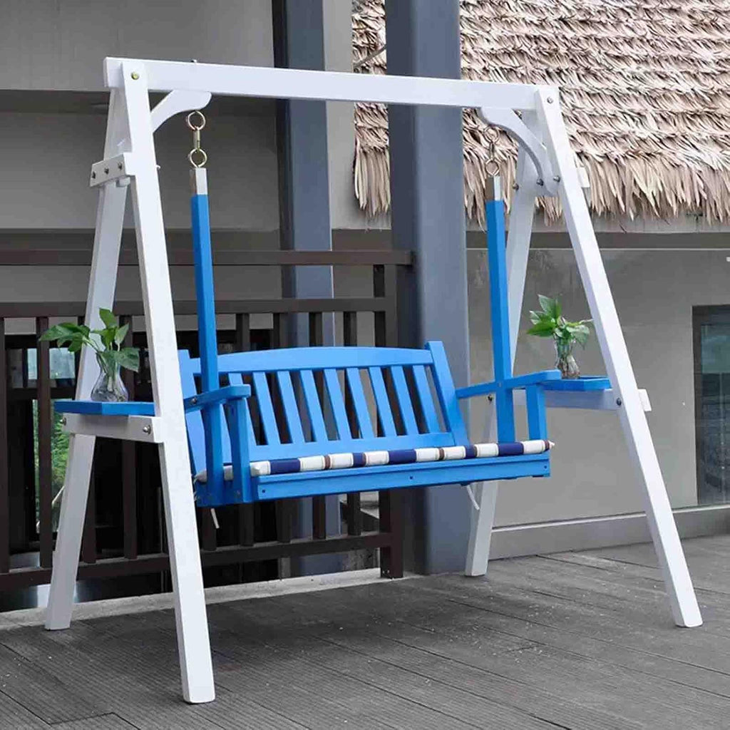 Outdoor Swing, Indoor Hanging Chair, Solid Wood Children's Rocking Chair, Adult Hanging Chair (A)