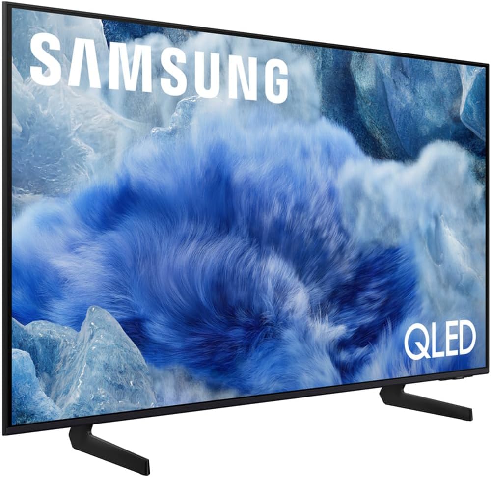 Samsung QN50Q8FAAFXZA 50 Inch Class QLED Q8F 4K Vision AI Smart TV with a Walts Large/Extra Large Full Motion Mount for 43'-90' TVs and Amber Protection 3-Outlet-Surge Surge Protector (2025)