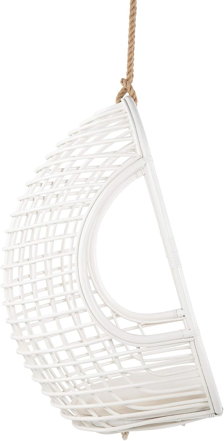 KOUBOO Grid Rattan Hanging Chair, Hammock Chairs with Stands for Patio, Hanging Egg, Swings, Bedroom, Adjustable Height Resistant, Outdoor & Indoor, Home Decore, Natural