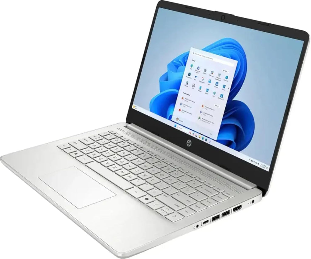 HP 2025 14' Laptop Computer - HD Thin and Light Laptop • Intel 4-Core N150 • Win 11 Pro • 1-Year Microsoft Office 365 & External DVD Drive • 16GB RAM • 128GB UFS + 256GB Micro SD • Bluetooth • Wi-Fi