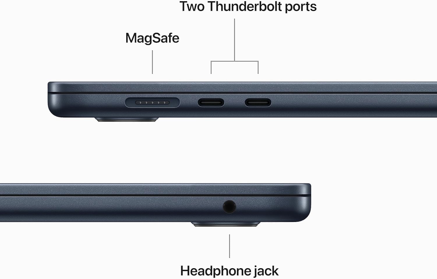 2023 Apple MacBook Air with Apple M2 Chip with 8-Core CPU/10-Core GPU (15-inch, 16GB RAM, 1TB SSD Storage) (QWERTY English) Midnight (Renewed)