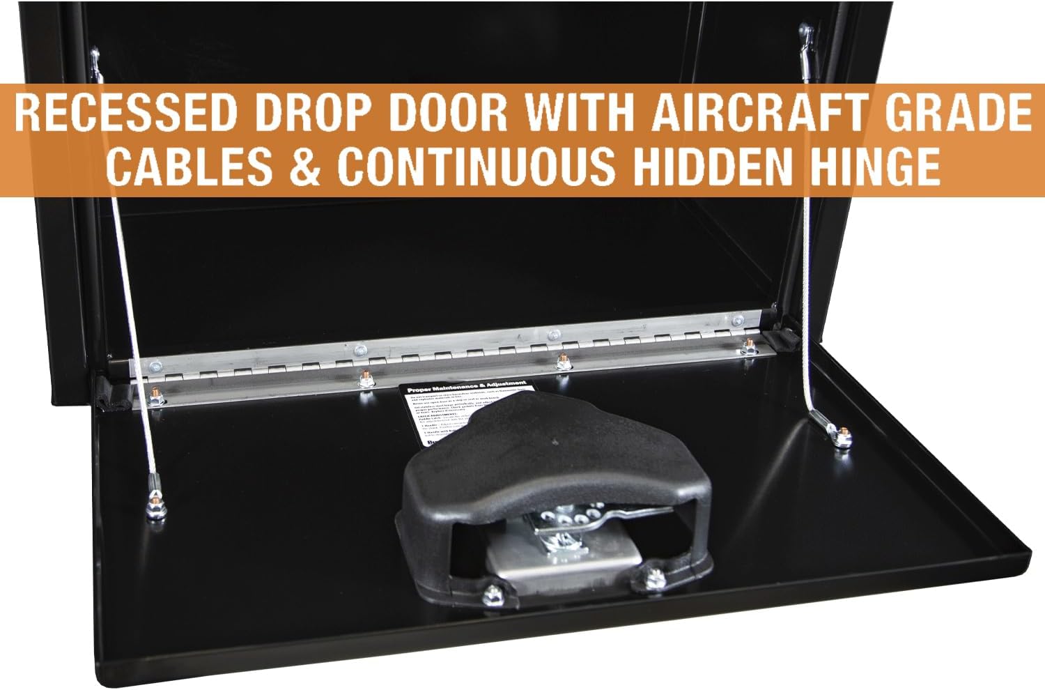 Buyers Products 1703350 Black Steel Underbody Truck Tool Box – 14 x 12 x 24 Inch - Truck Bed & Underbelly RV Storage Box, Locking T-Latch, Weather-Resistant, Heavy-Duty Flatbed Job Box, Made in USA