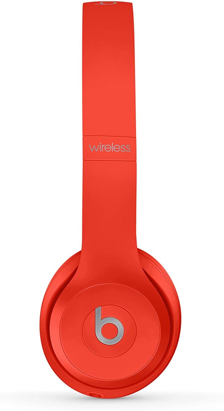 Beats Solo3 Wireless On-Ear Headphones - Apple W1 Headphone Chip, Class 1 Bluetooth, 40 Hours of Listening Time - (Product) RED (Previous Model)