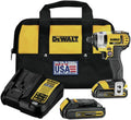 DEWALT - DEWDCF885C2 20V MAX Cordless Drill Impact Driver Kit, 1/4-Inch (DCF885C2) yellow/black