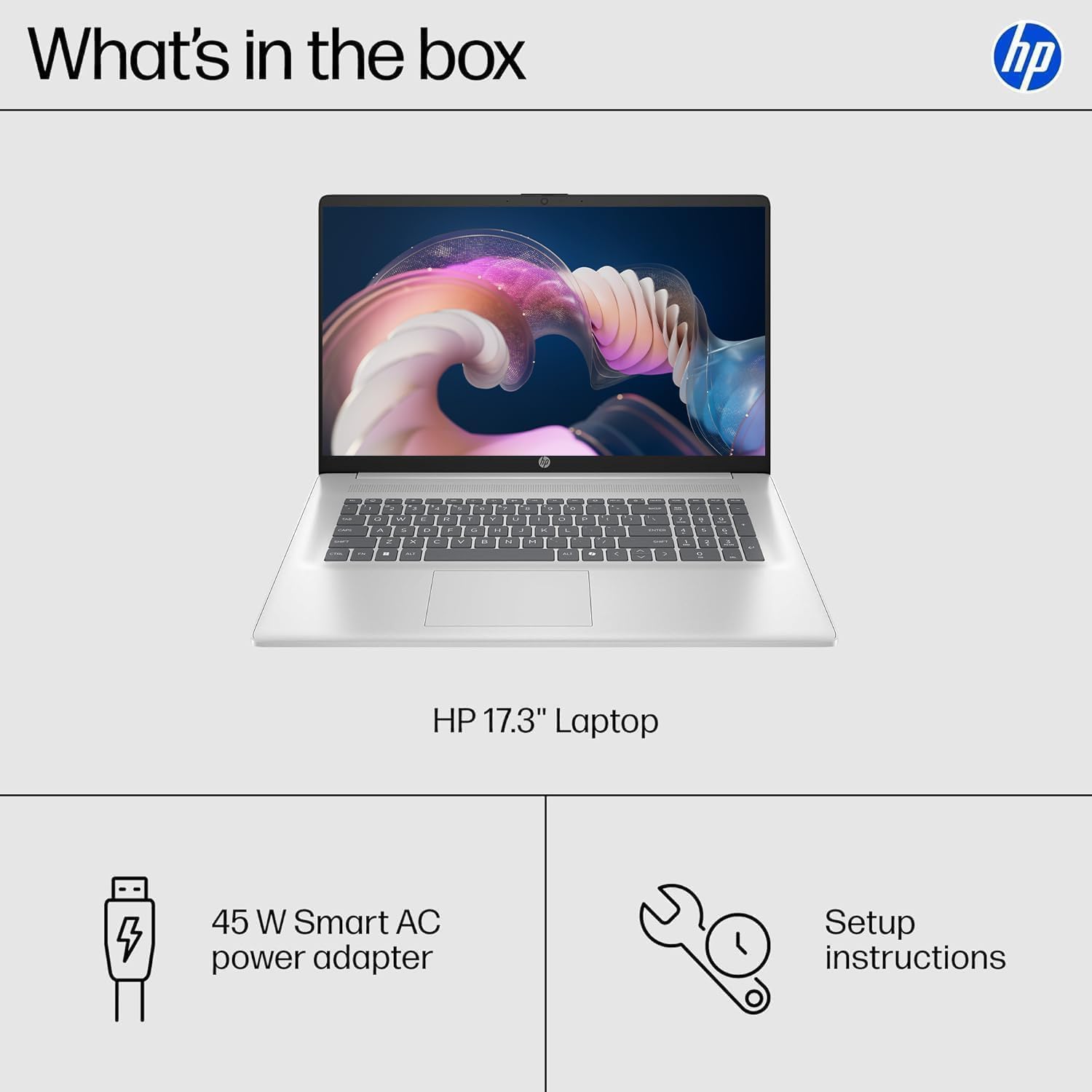 HP 17.3' Business Laptop, Powerful Intel 13th 8 Cores i3 CPU (Beat 11th i5), 8GB RAM, 256GB SSD, USB-C, Wi-Fi 6, Windows 11 + Copilot, Office 365 for The Web, No Mouse