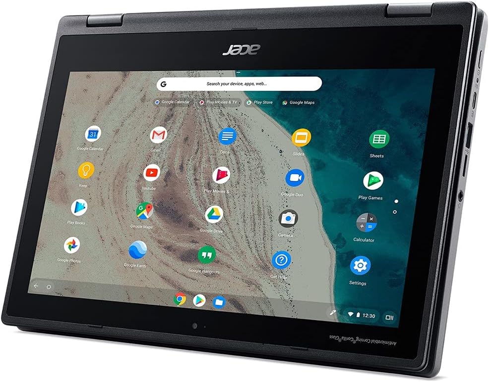 Acer Chromebook Spin 511 (32GB, 4GB RAM) 11.6' HD IPS Multi-Touch LCD Panel, Intel Celeron N4020, Chrome OS W/US Warranty (Shale Black)