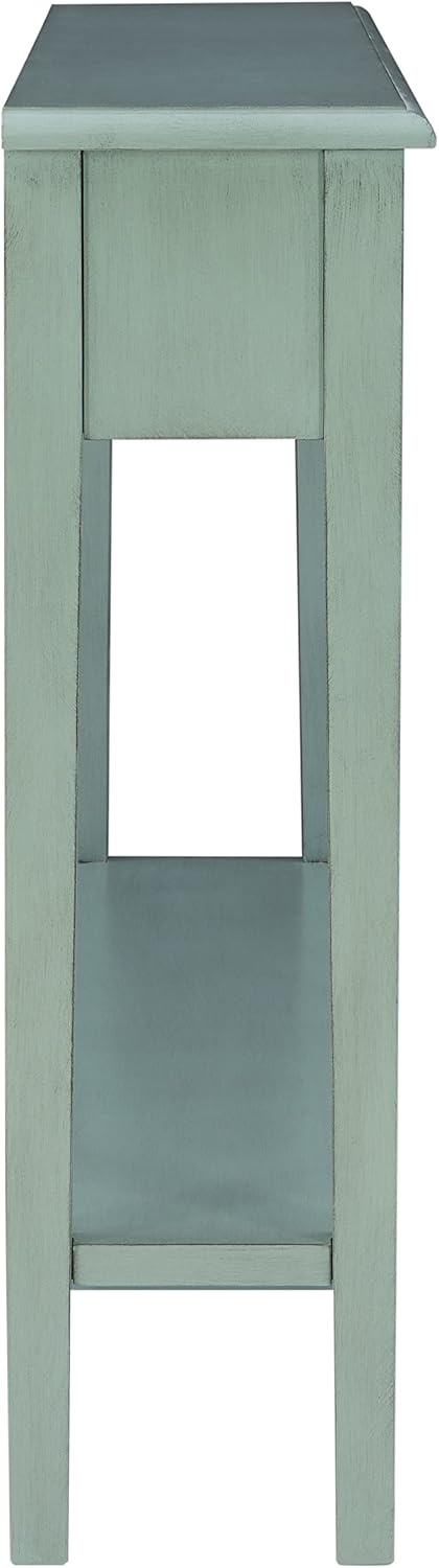 Powell Furniture Sadie Long Console Table, Teal