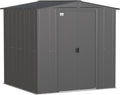 Arrow Sheds 6' x 6' Outdoor Steel Storage Shed, Grey