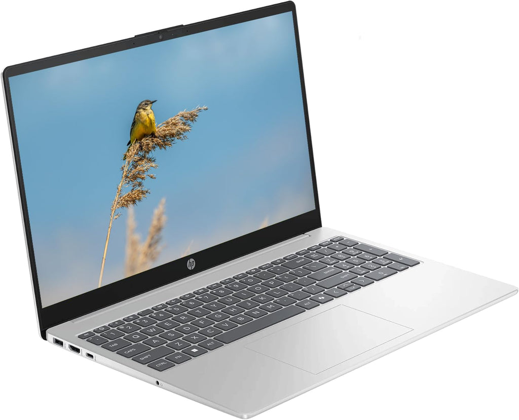 HP 15.5' FHD IPS Touchscreen Laptop, Intel Processor Core 5 120U Up to 5GHz, 8GB Ram, 512GB SSD, HDMI, Super-Fast WiFi 6, Windows 11 OS, Pastel Silver, Renewed