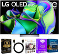 LG OLED83C3KIT1 83 inch OLED C3 HDR 4K Smart OLED TV Bundle - 120 HZ Refresh Rate + UAX 4K HDMI 2.0 Cable + CPS 24 Mon